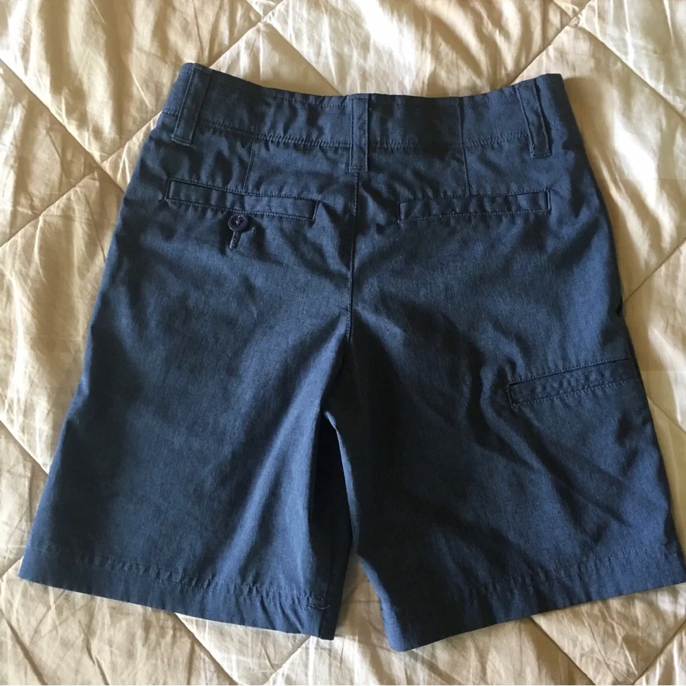 Jack Nicklaus Blue Golf Shorts and Gymboree Navy and White Patterned Kids Shirt